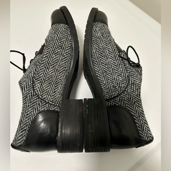 Timberland Harris Tweed Oxford Shoes Black Gray Size 10 - Picture 9 of 15
